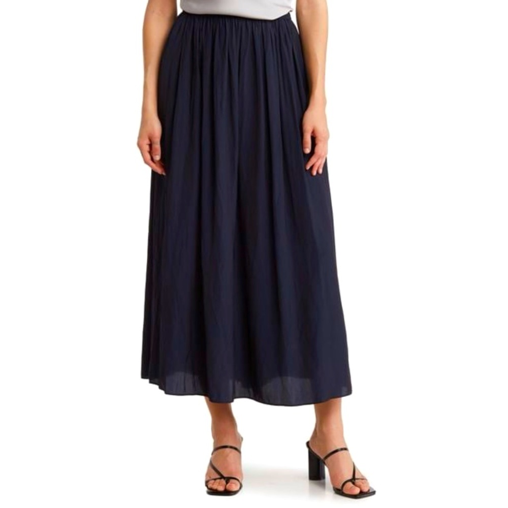 T Tahari Elegant Navy Blue Maxi Skirt size M